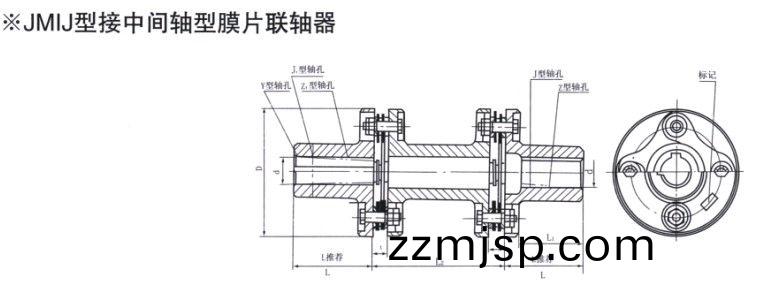 JMIJ接(jie)中(zhong)間(jian)軸型膜(mo)片聯軸(zhou)器(qi) JMIJ接(jie)中間軸(zhou)型(xing)膜(mo)片(pian)聯(lian)軸(zhou)器(qi)