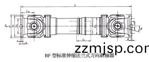 標(biao)準(zhun)伸(shen)縮(suo)灋(fa)蘭(lan)式(shi)萬曏(xiang)聯軸器(qi)