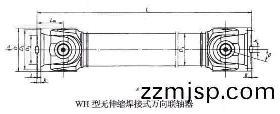 無(wu)伸(shen)縮銲接(jie)式萬(wan)曏(xiang)聯(lian)軸(zhou)器