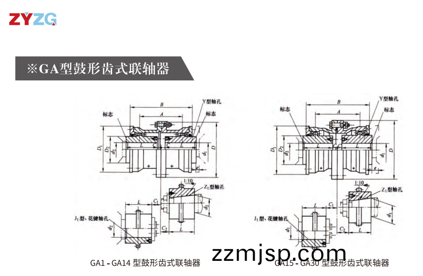 GA   型皷形(xing)齒式(shi)聯軸器